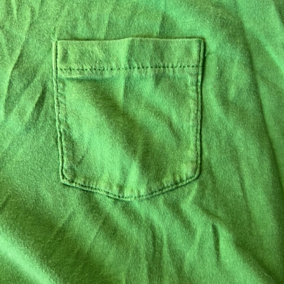 Land’s End Green Cotton Tee (muscle sleeve) - Picture 3 of 4